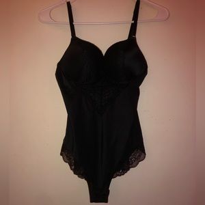 Black Lace Push-Up BodySuit